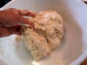 How to knead bread dough 