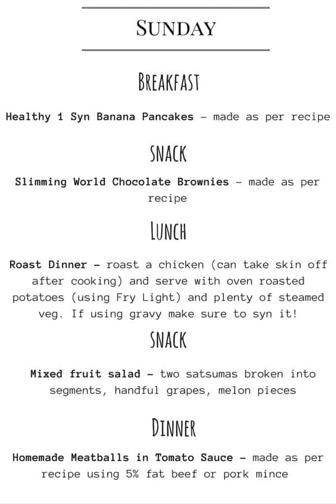 Seven Day Meal Plan - Basement Bakehouse