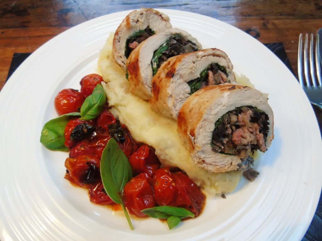 chicken-ballotine-with-creamy-leek-chestnut-stuffing-recipe-eatingwell