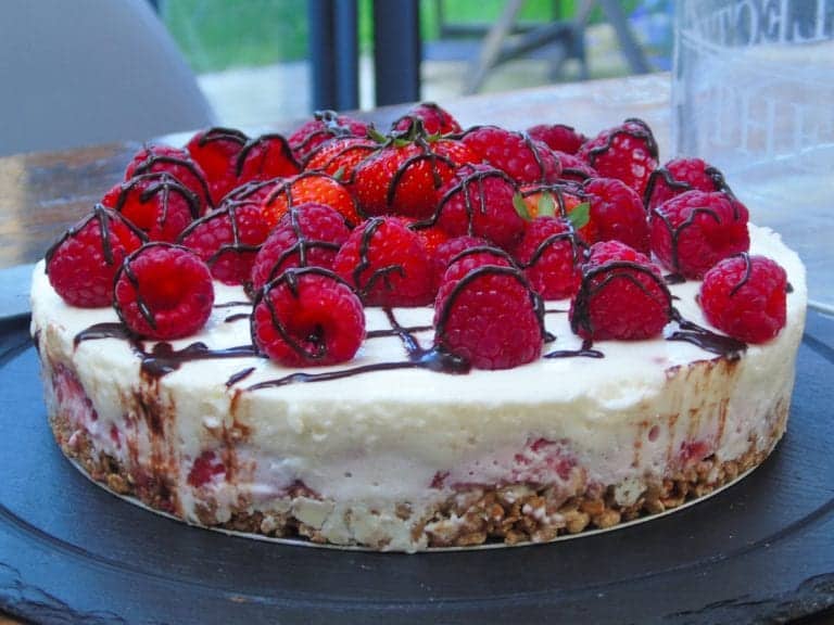 My Syn Free No Bake Berry Cheesecake...and yes, it's made with Quark...and yes it's frigging delicious! 