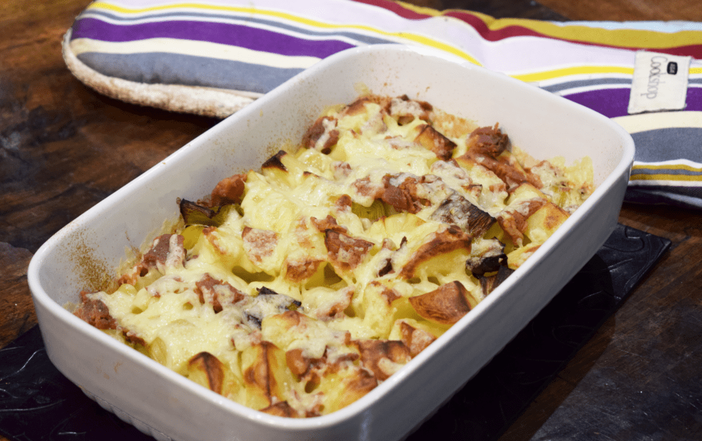 Syn Free Loaded Leek & Potato Bake - Cheese - Bacon - Slimming World 