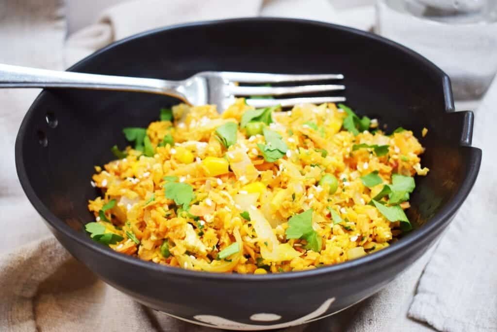 Sweet Potato Fried Rice - Low Carb - Gluten Free - Fakeaway - Syn Free - Slimming World