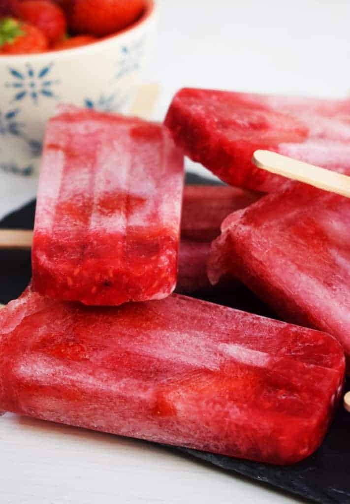 Homemade Fresh Berry Ice Lollies