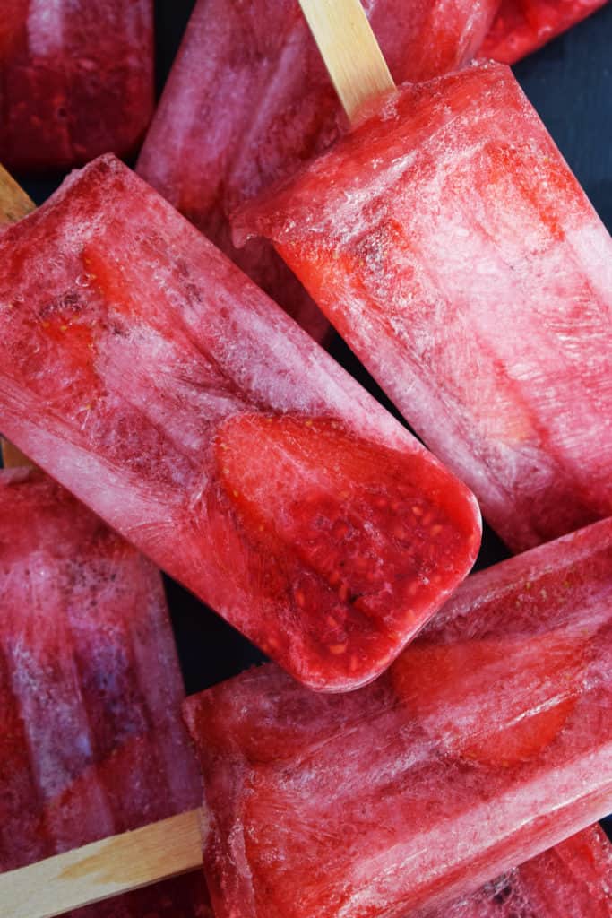 Homemade Fresh Berry Ice Lollies