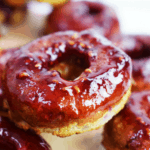 Gluten Free Raspberry & Coconut Glazed Doughnuts