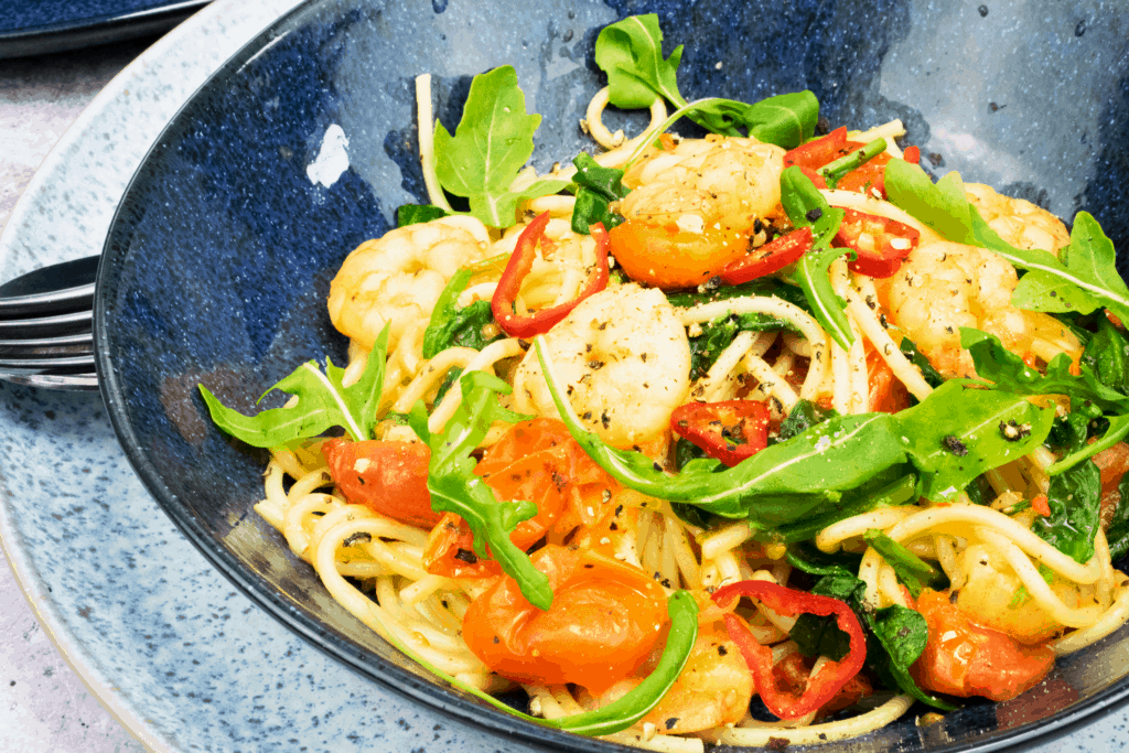 10 Minute - Easy Peasy - Chilli & Prawn Linguine