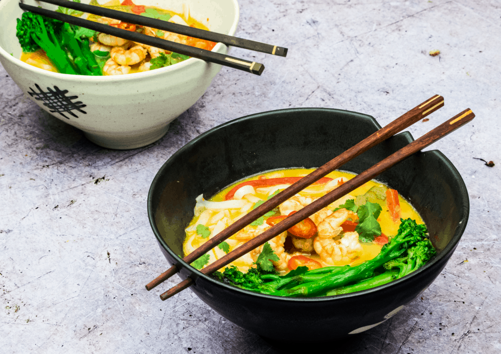 Healthy - Malaysian Laksa Soup - Prawn - Tenderstem Broccoli - Low Syn - Slimming World