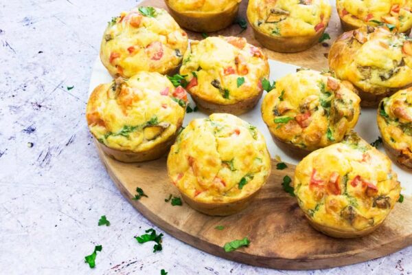 Cheese and Vegetable Savoury Picnic Muffins - Basement Bakehouse